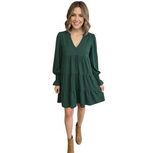 Tuckernuck Pomander Place Y22899T Green Smocked Tiered Mini Dress 3XL XXXL
FF